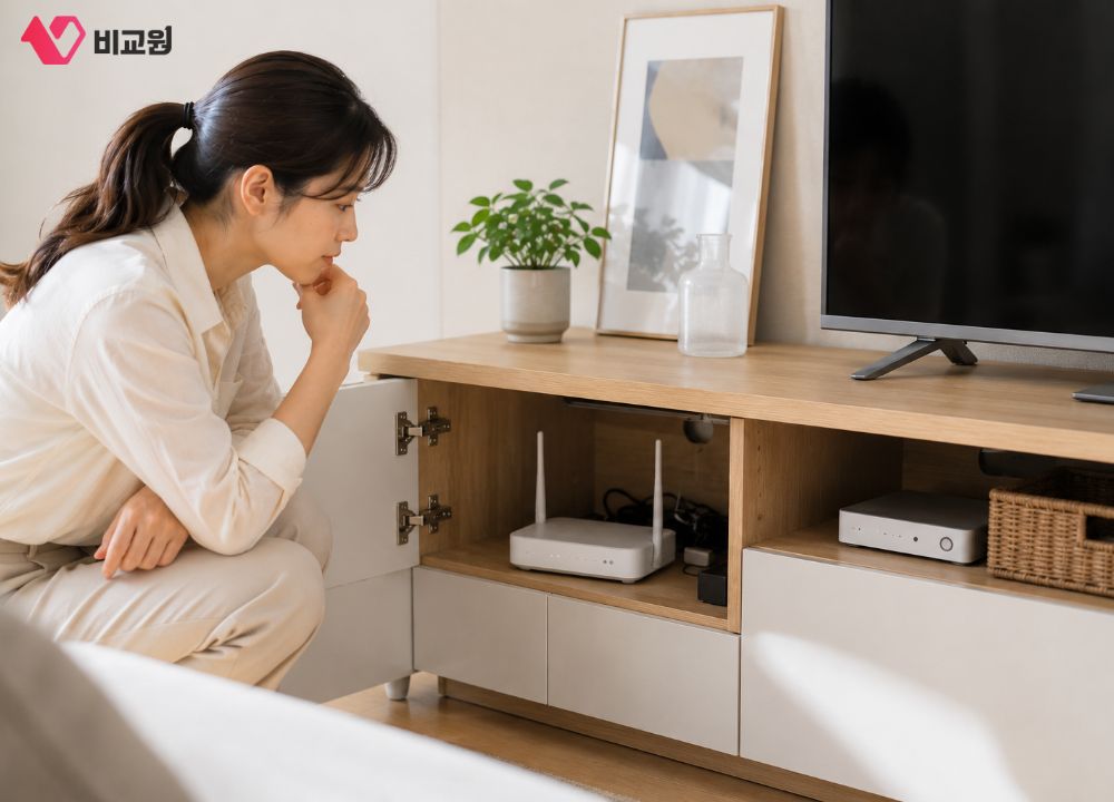 TV�� ���ο� ��ġ�� �����⸦ Ȯ���ϴ� ���